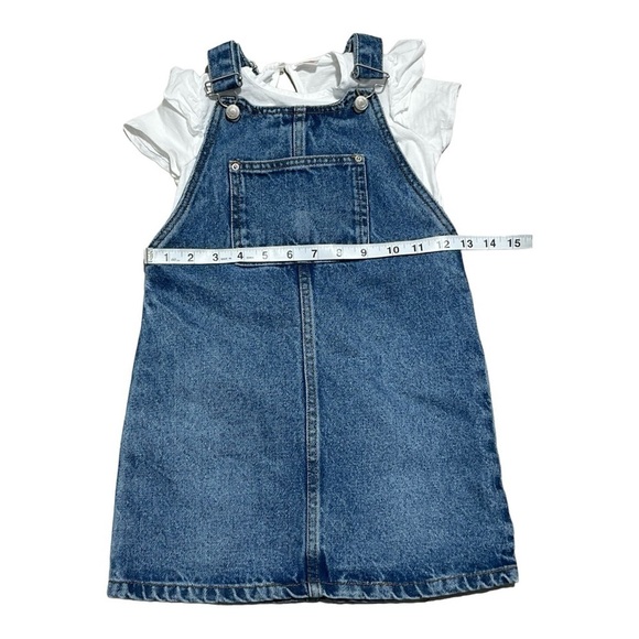 El Corte Ingles 6 (Girls)  Denim Pinafore Overall Size 6 - Picture 4 of 9
